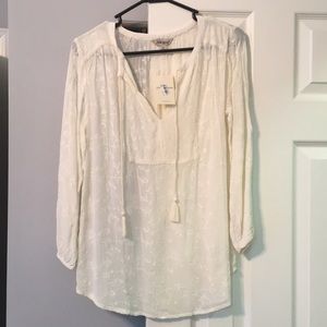 Lucky Brand Cream Tunic